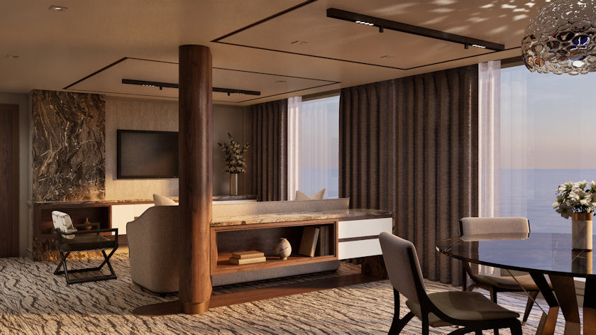 Regent Skyview Luna Living area