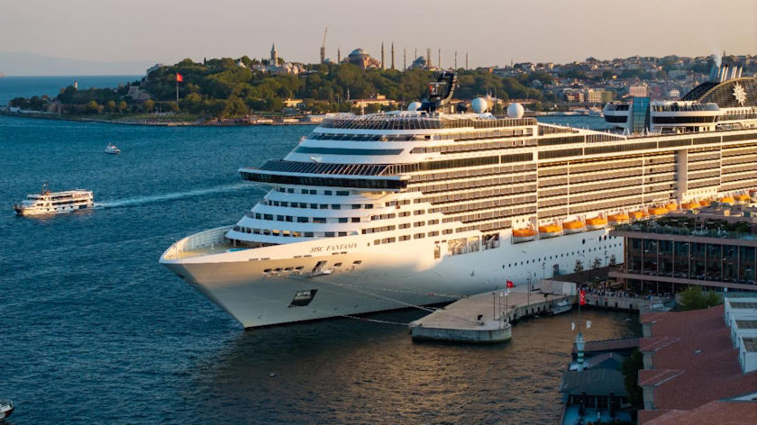 cruise ship in Istanbul